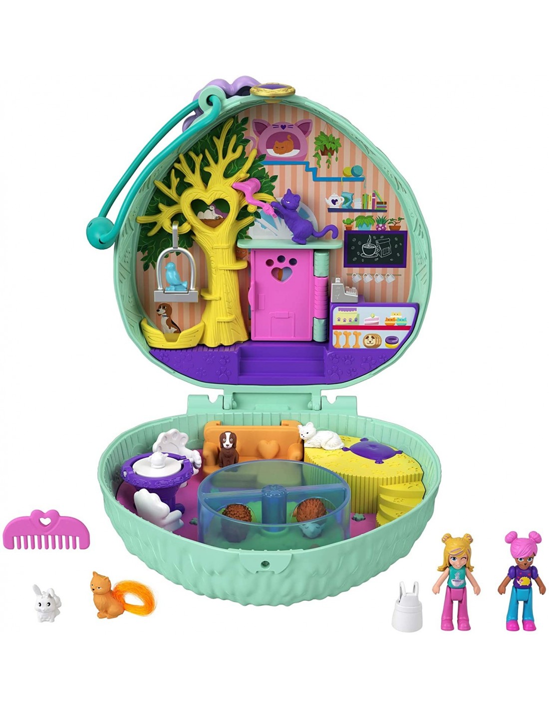 Mattel Polly Pocket Ο Κόσμος Της Polly Σετάκια – Hedgehog Cafe Compact GTN15
