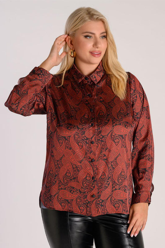 Πουκάμισο μπορντώ - 3