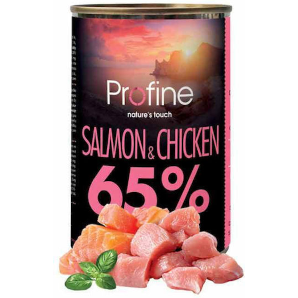 Profine Κονσέρβα Σκύλου 65% Σολομός Και Κοτόπουλο 400gr