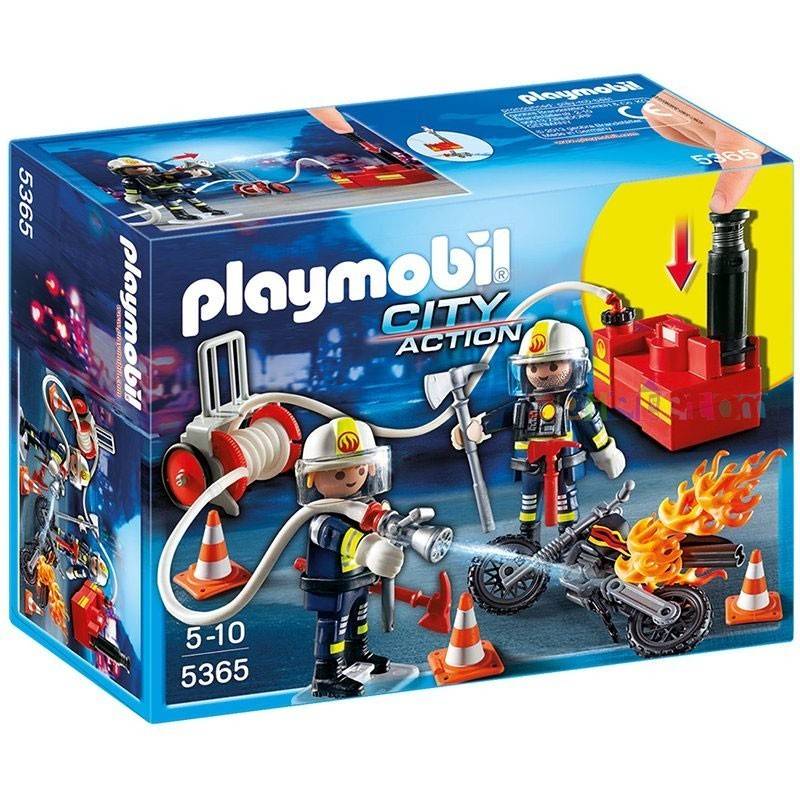 Playmobil Πυροσβέστες Με Αντλία Νερού 5365
