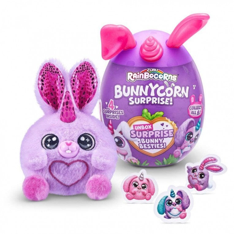 Rainbocorns Bunnycorn Λούτρινο Έκπληξη σε Αυγό Σειρά 1 – 6 Σχέδια