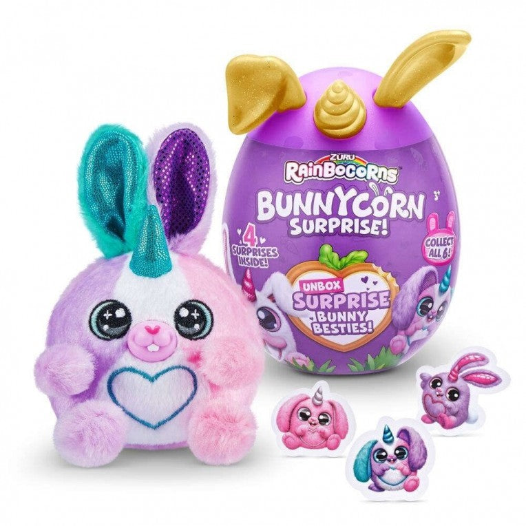 Rainbocorns Bunnycorn Λούτρινο Έκπληξη σε Αυγό Σειρά 1 – 6 Σχέδια