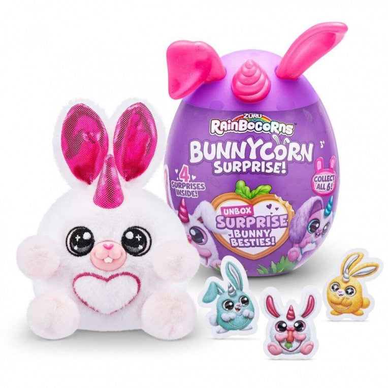 Rainbocorns Bunnycorn Λούτρινο Έκπληξη σε Αυγό Σειρά 1 – 6 Σχέδια