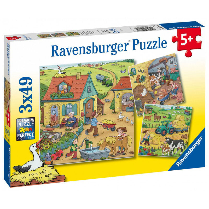 Ravensburger Παζλ 3×49 τμχ. Στη Φάρμα 05078