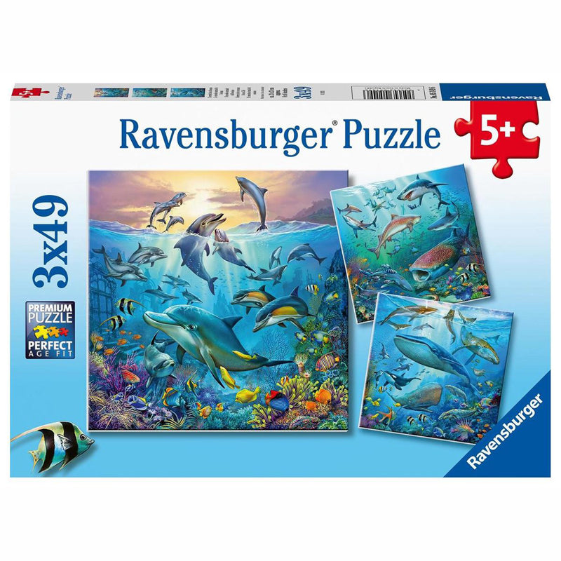 Ravensburger Παζλ 3×49 τμχ Στον Ωκεανό 05149