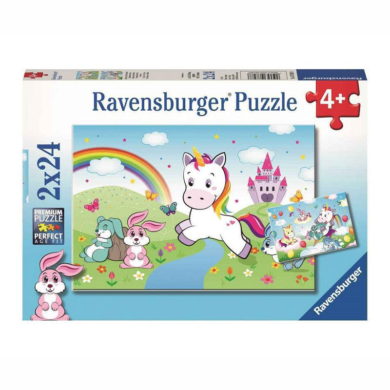 Ravensburger Παζλ 2×24 τμχ Μαγικός Μονόκερος (07828)
