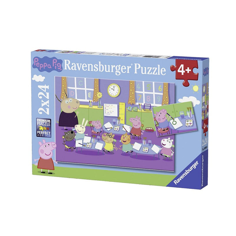 Ravensburger Παζλ 2×24 τμχ Peppa το Γουρουνάκι 09099
