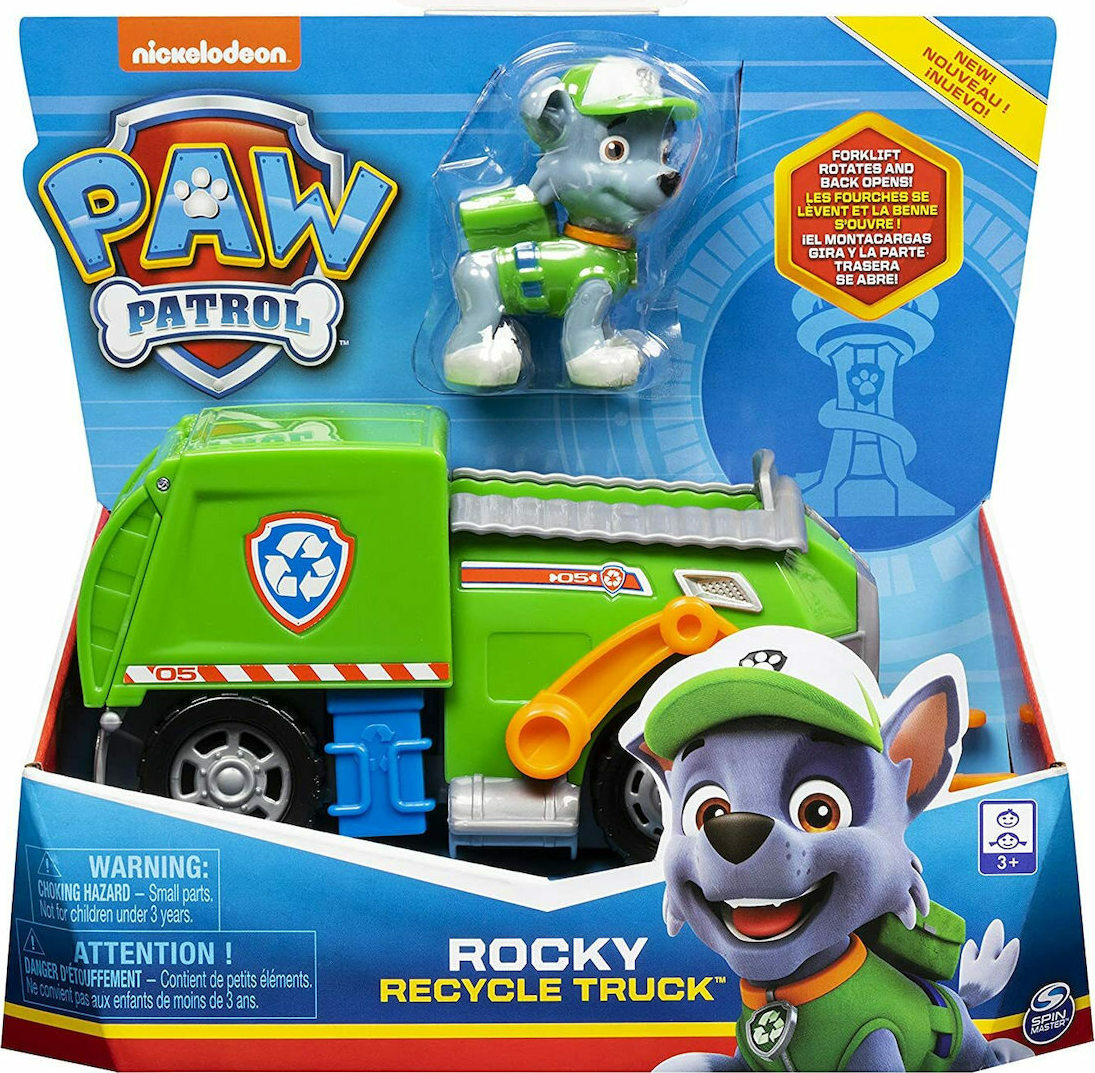 Spin Master Paw Patrol – Rocky Recycle Truck with Pup