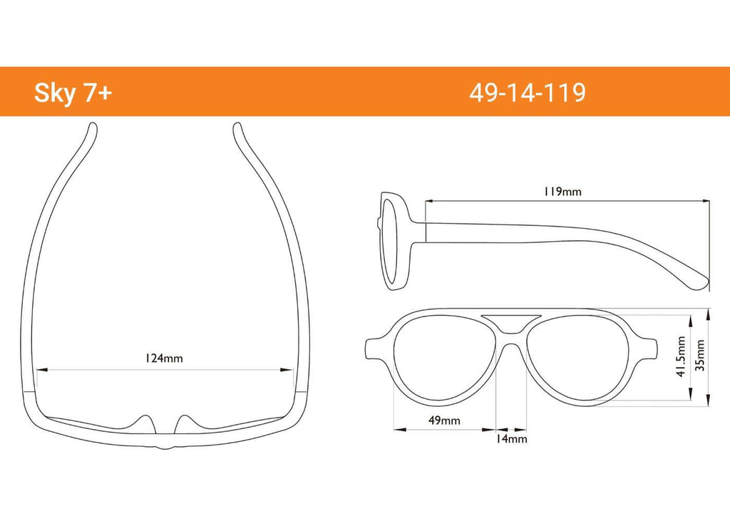 REAL SHADES. Παιδικά γυαλιά ηλίου Sky Youth 7+ ετών Graphite