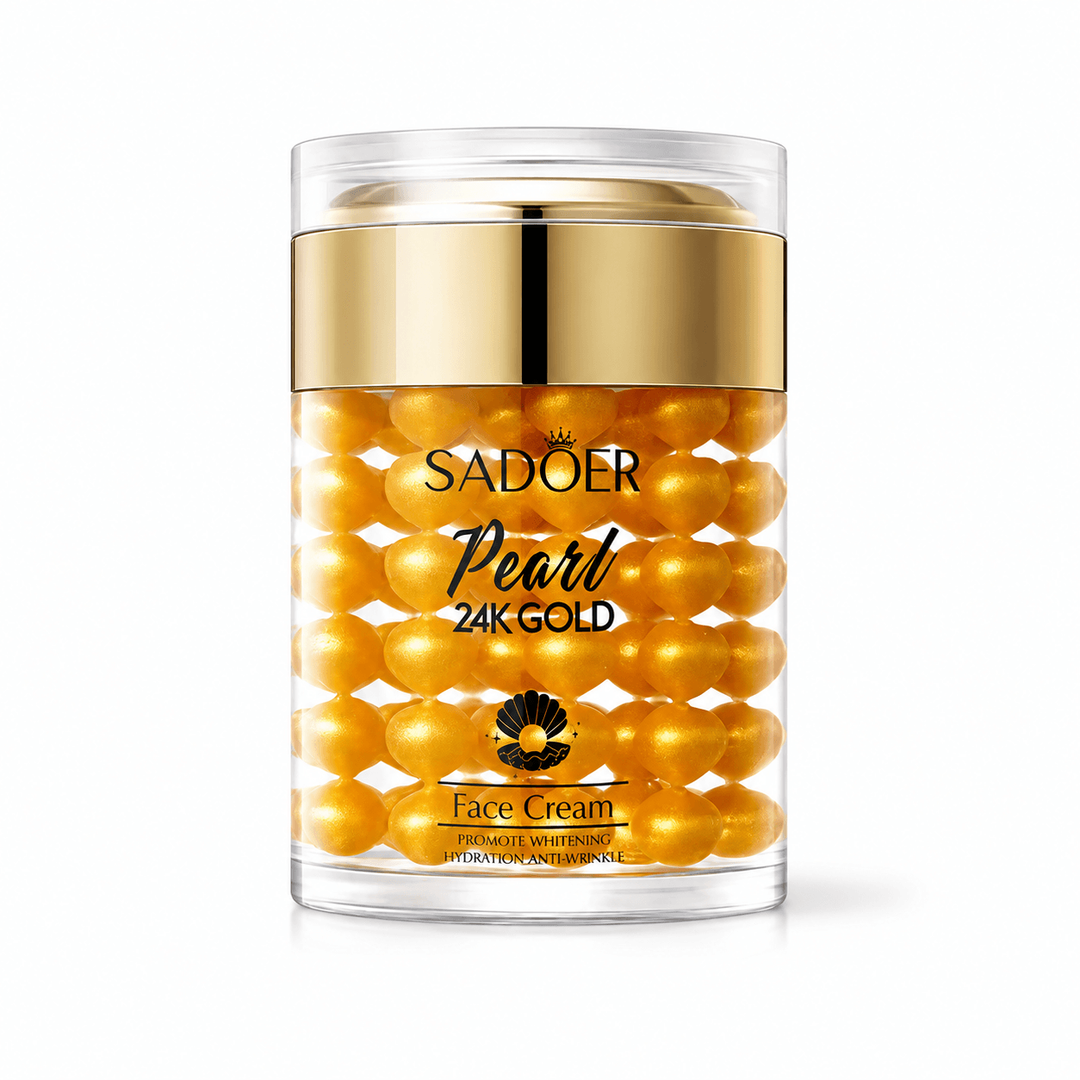 SADOER | Pearl 24K Gold | Moisturizing Face Cream 60g | Hydrating & Radiance Care | SAP24KGMFC