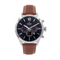 Festina F20542/6 ανδρικό ρολόι χρονογράφος με δερμάτινο λουράκι σε καφέ – ταμπά χρώμα
