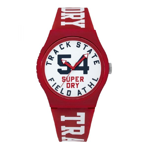 SUPERDRY Red Rubber Strap SYG182WR