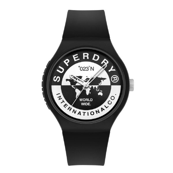 SUPERDRY Urban Black Rubber Strap SYG279B