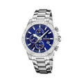 Ρολόι χρονογράφος Festina F20704/2 από ανοξείδωτο ατσάλι με μπλε καντράν