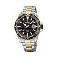 Ρολόι Festina F20362/2 με δίχρωμο μπρασελέ και μαύρο καντράν