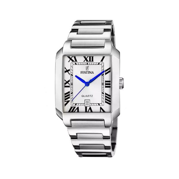 Ρολόι Festina F20677/1 με λευκό μπρασελέ και λευκό καντράν