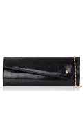 Sante clutch metallic φίδι μαύρο