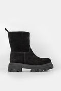 Sante Day2Day μποτάκι chunky suede μαύρο