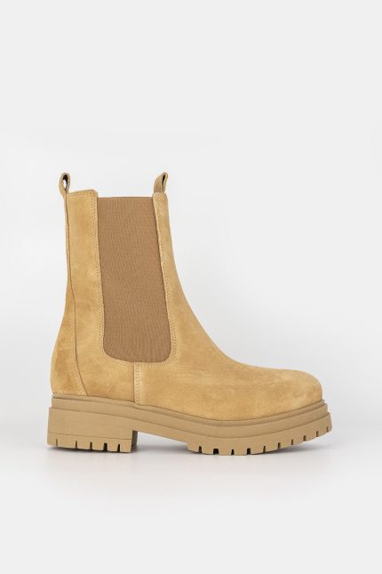 Sante Day2Day μποτάκι λάστιχο suede καμηλό