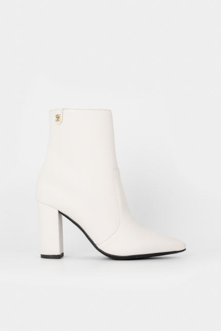 Sante μποτάκια ankle τακούνι off white