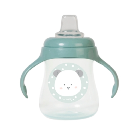 Saro Ποτηράκι Εκπαιδευτικό Panda Μέντα 250ml.6+Μ 51401