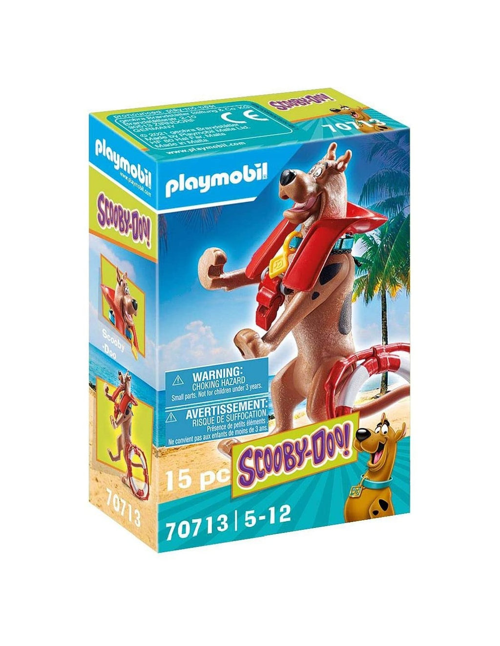Playmobil Scooby-Doo Συλλεκτική Φιγούρα Scooby Ναυαγοσώστης 70713
