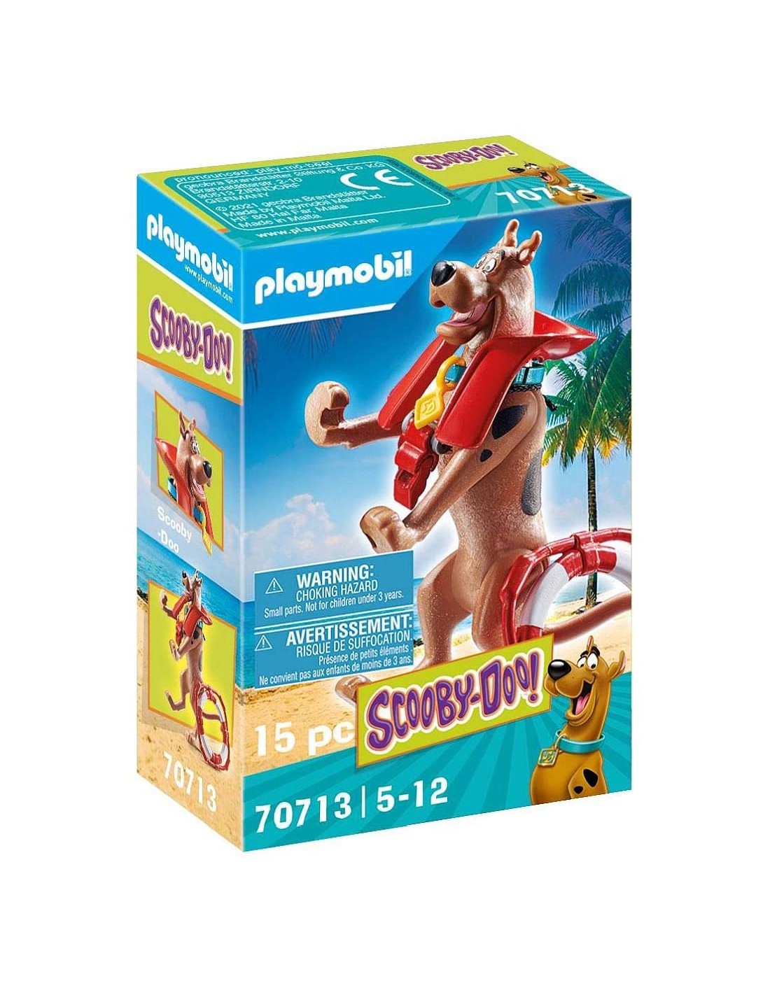 Playmobil Scooby-Doo Συλλεκτική Φιγούρα Scooby Ναυαγοσώστης 70713
