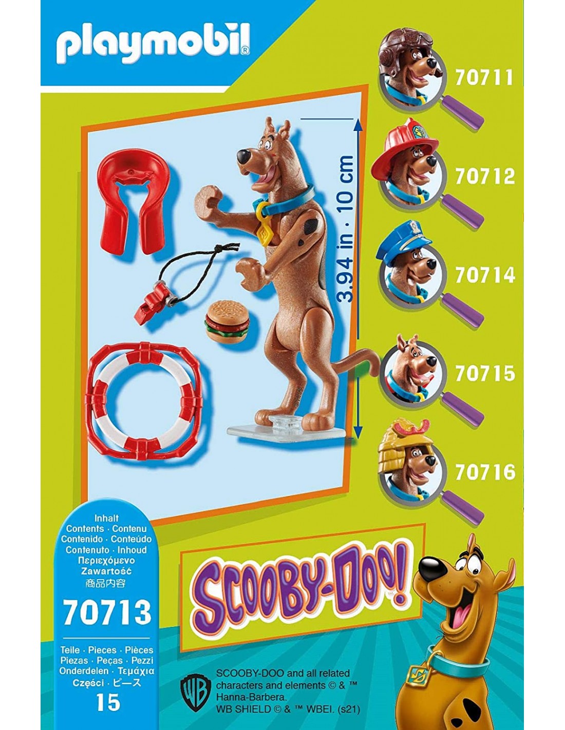 Playmobil Scooby-Doo Συλλεκτική Φιγούρα Scooby Ναυαγοσώστης 70713