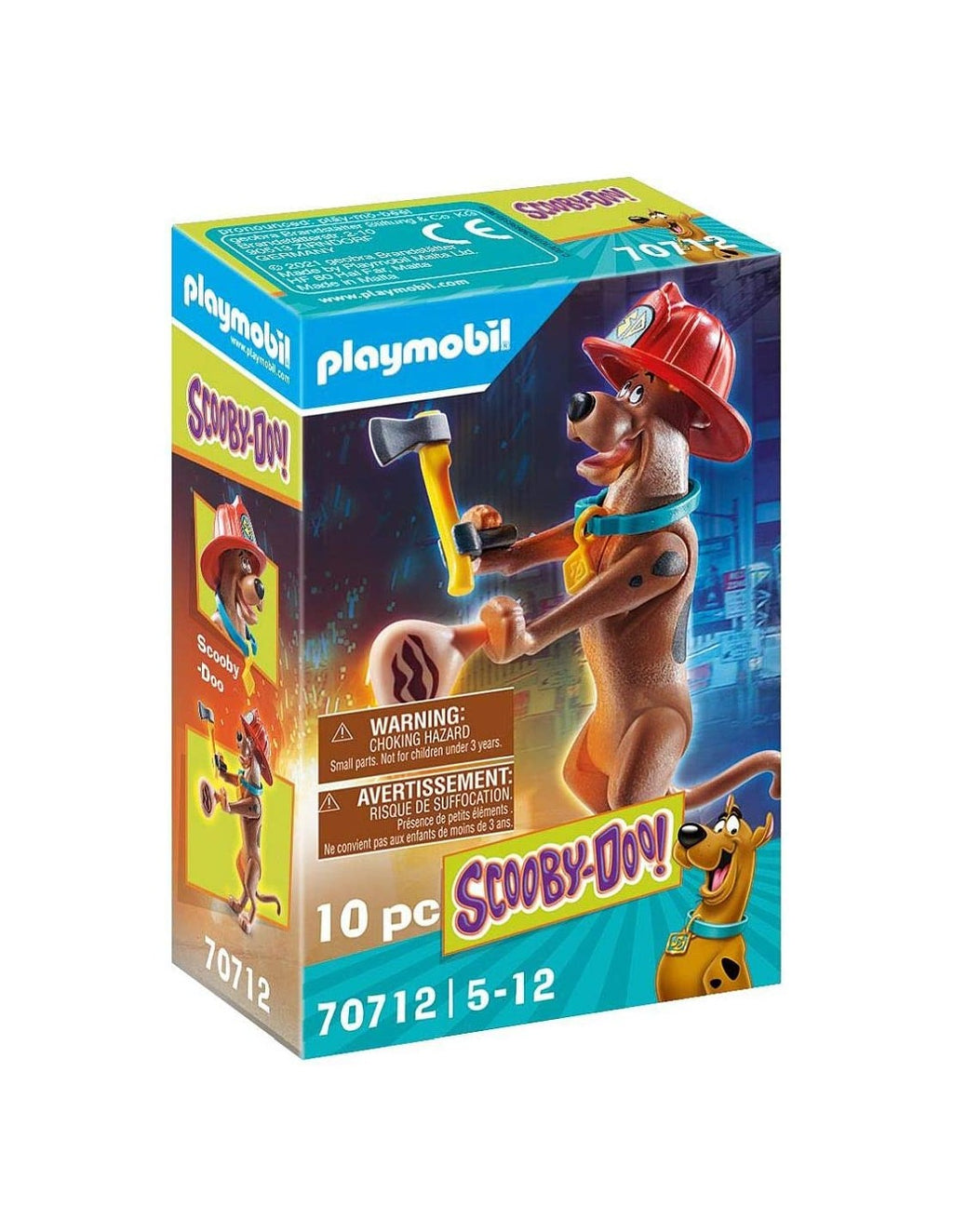Playmobil Scooby-Doo Συλλεκτική Φιγούρα Scooby Πυροσβέστης 70712