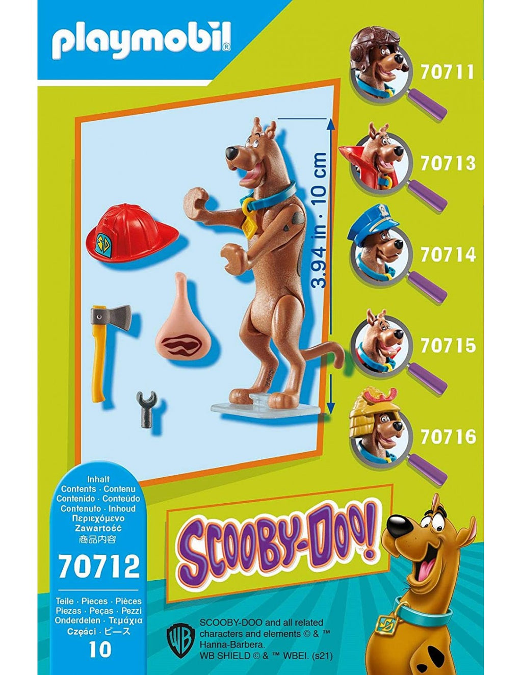 Playmobil Scooby-Doo Συλλεκτική Φιγούρα Scooby Πυροσβέστης 70712