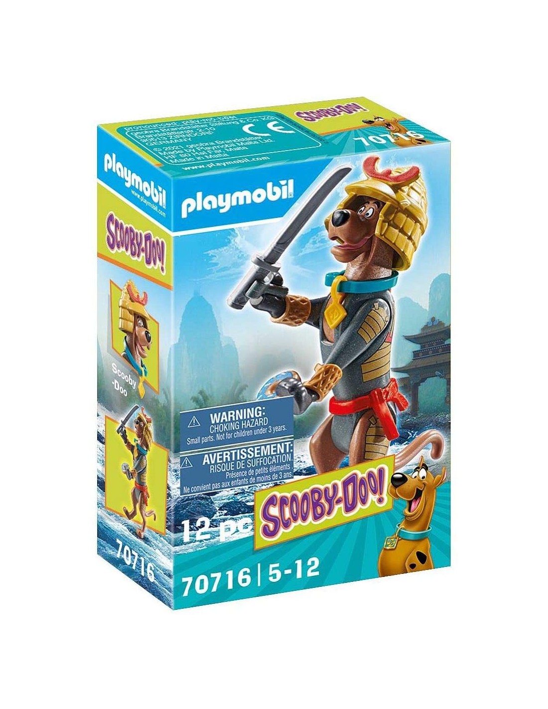 Playmobil Scooby-Doo! Συλλεκτική Φιγούρα Scooby Σαμουράι 70716