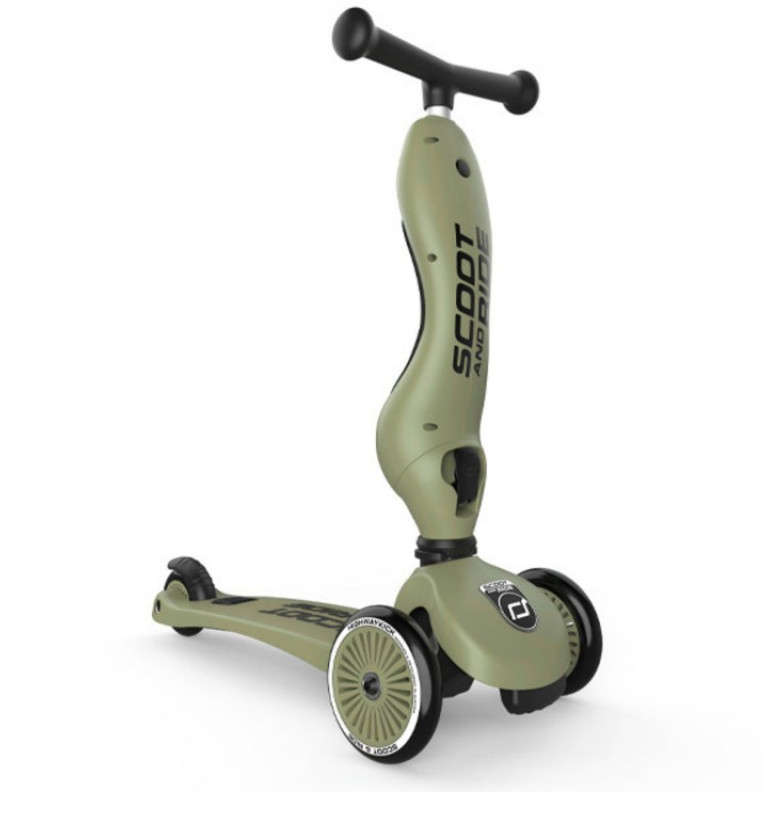 Scoot &amp; Rid Παιδικό Πατίνι HighWay Kick 1 Olive 00001