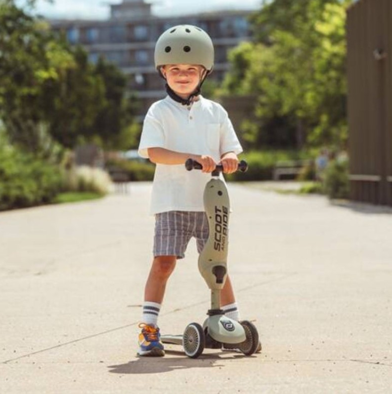 Scoot &amp; Rid Παιδικό Πατίνι HighWay Kick 1 Olive 00001