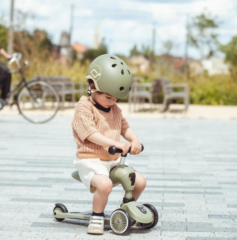 Scoot &amp; Rid Παιδικό Πατίνι HighWay Kick 1 Olive 00001