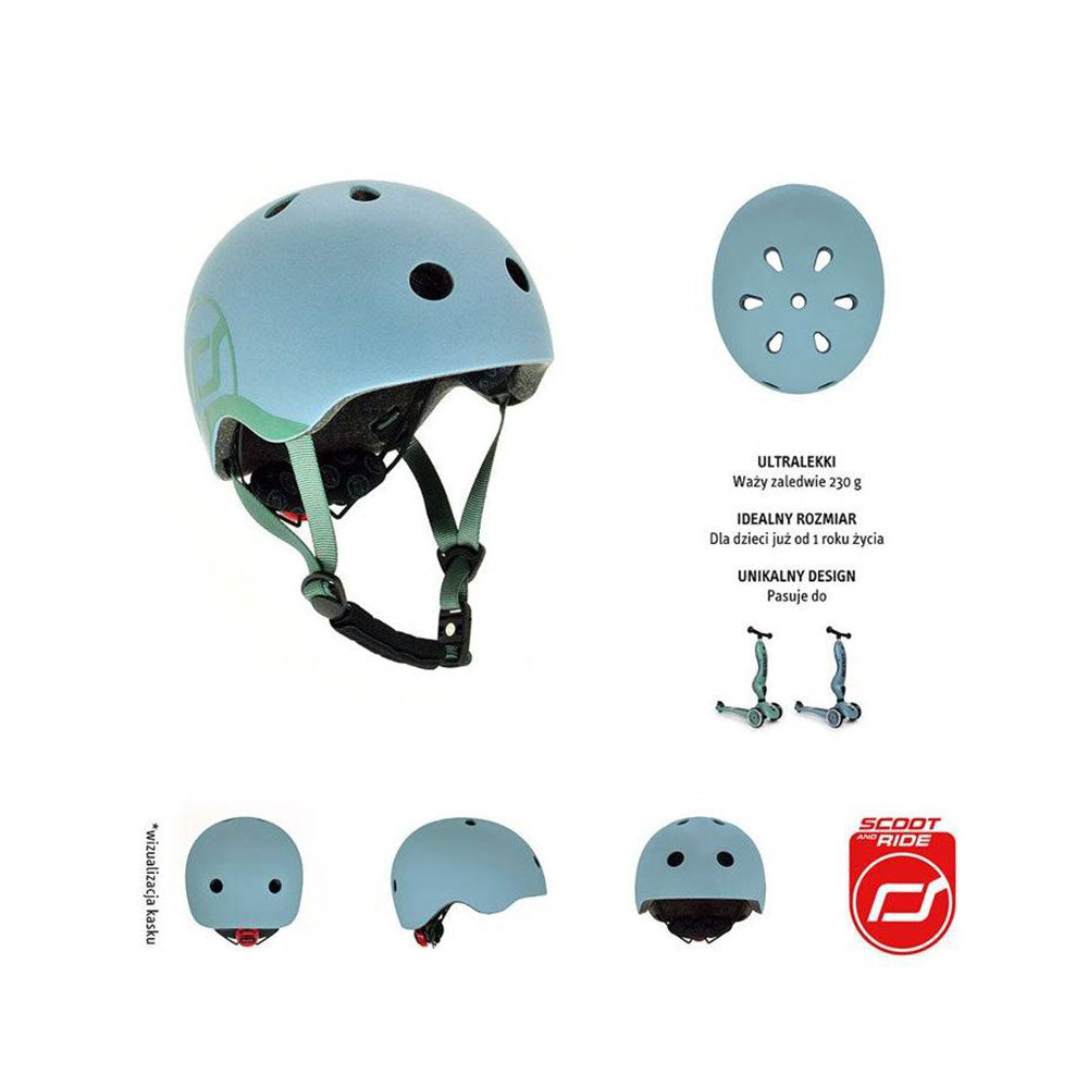Scoot &amp; Ride Παιδικό Κράνος Steel XXS  96322