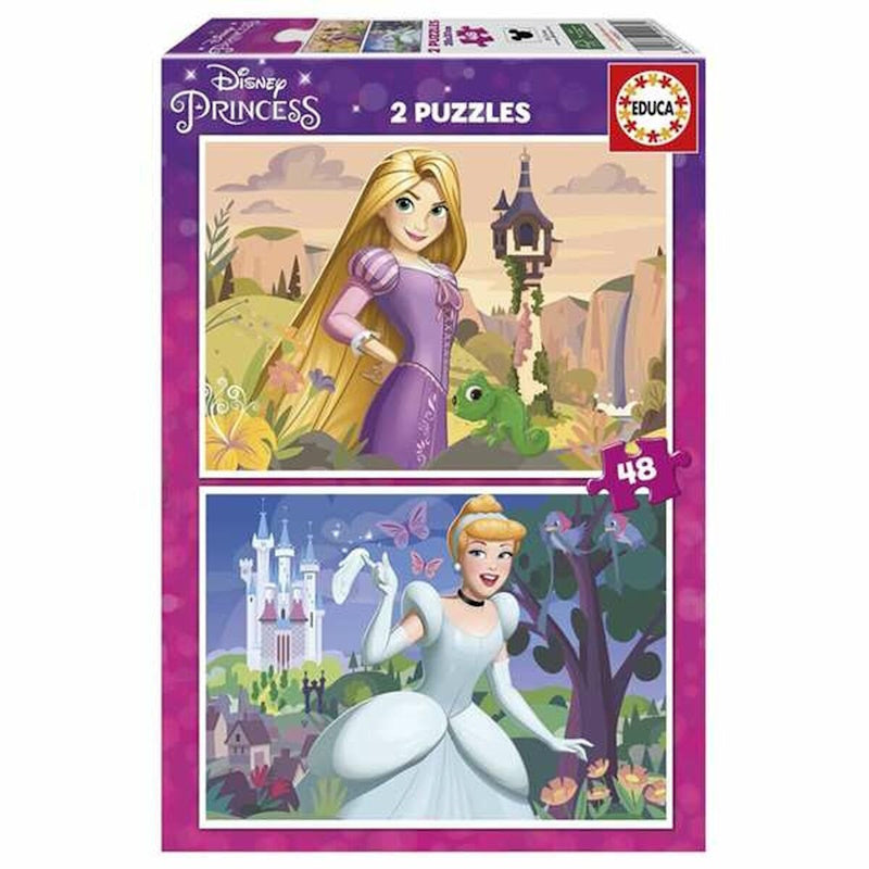 Educa Σετ 2 Παζλ Disney Princess Cinderella Rapunzel 48 Κομμάτια