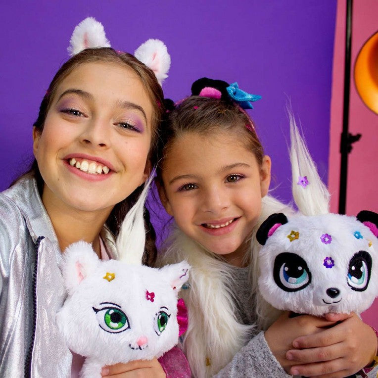 Shimmer Stars Λούτρινο Jelly Bean Γάτα με Τσαντάκι