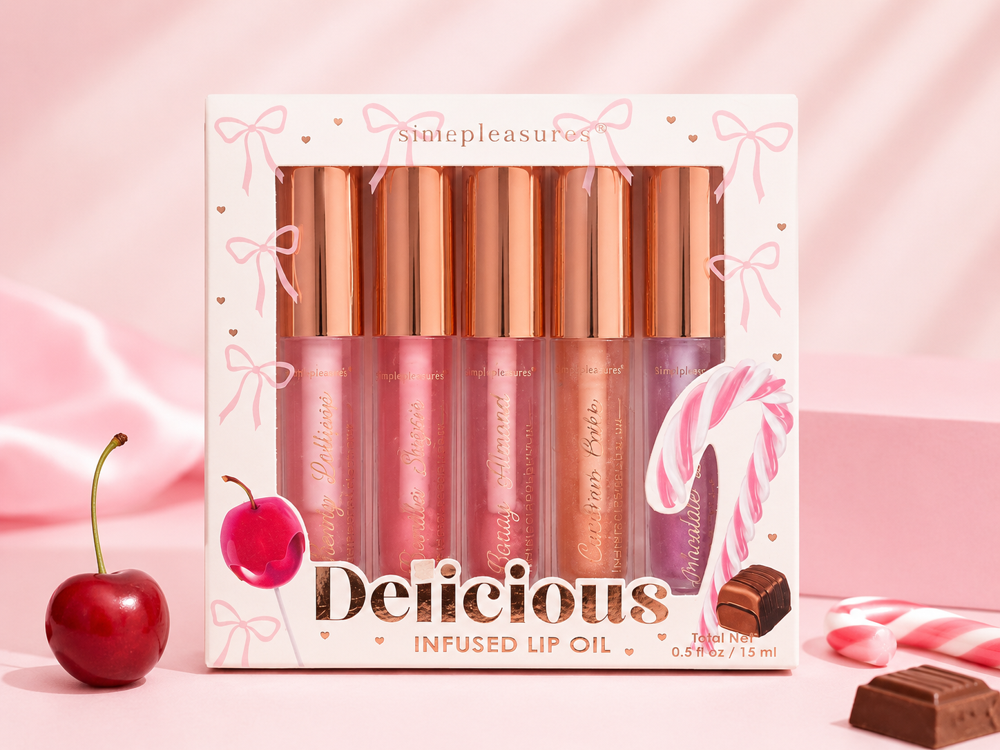 Simple Pleasures Delicious Infused Lip Oil Set