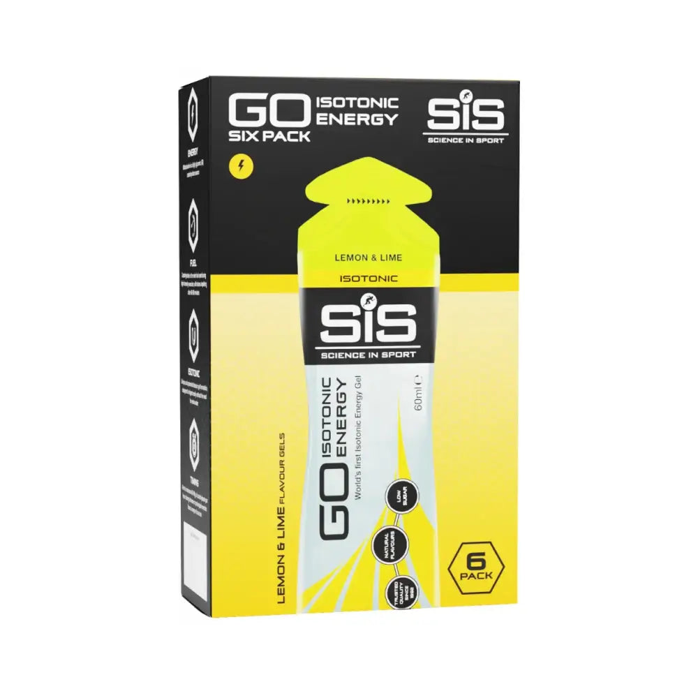 Science in Sport (SiS) GO Isotonic Energy Gels (6x60ml) Lemon&Lime