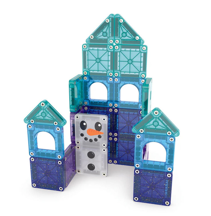 MAGNA-TILES microMAGS Winter Wonder Travel 26 Τεμάχια – Μαγνητικά Πλακίδια STEM για Ταξίδι 254026WW