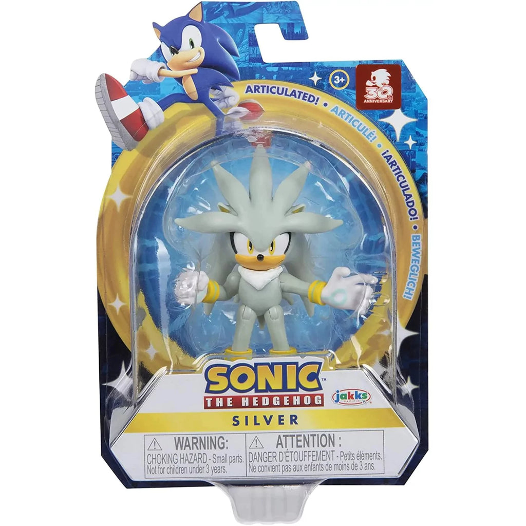 Jakks Sonic The Hedgehog – Φιγούρα 6,5cm Silver (JPA41115)