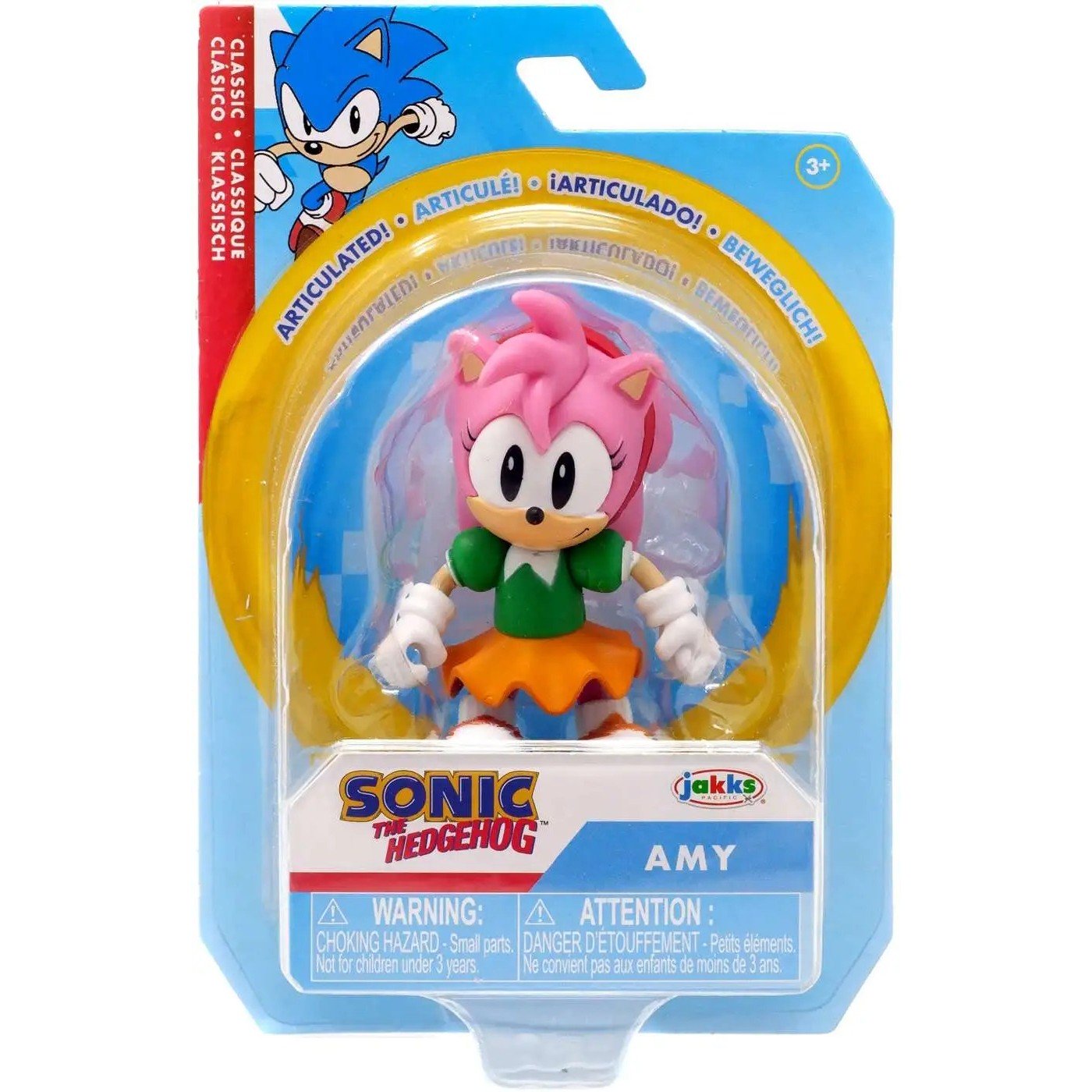 Jakks Sonic The Hedgehog – Φιγούρα 6,5cm Amy Rose (JPA41115)