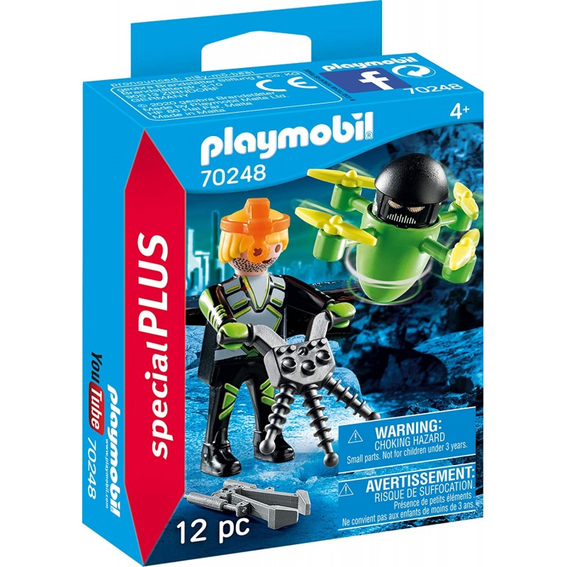 Playmobil Special Plus Agent With Drone Μυστικός Πράκτορας Με Drone 70248