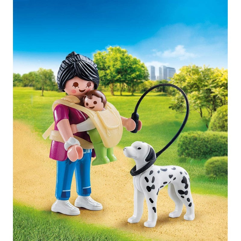 Playmobil Special Plus Μαμά Με Μωράκι Και Σκυλάκι Δαλματίας 70154