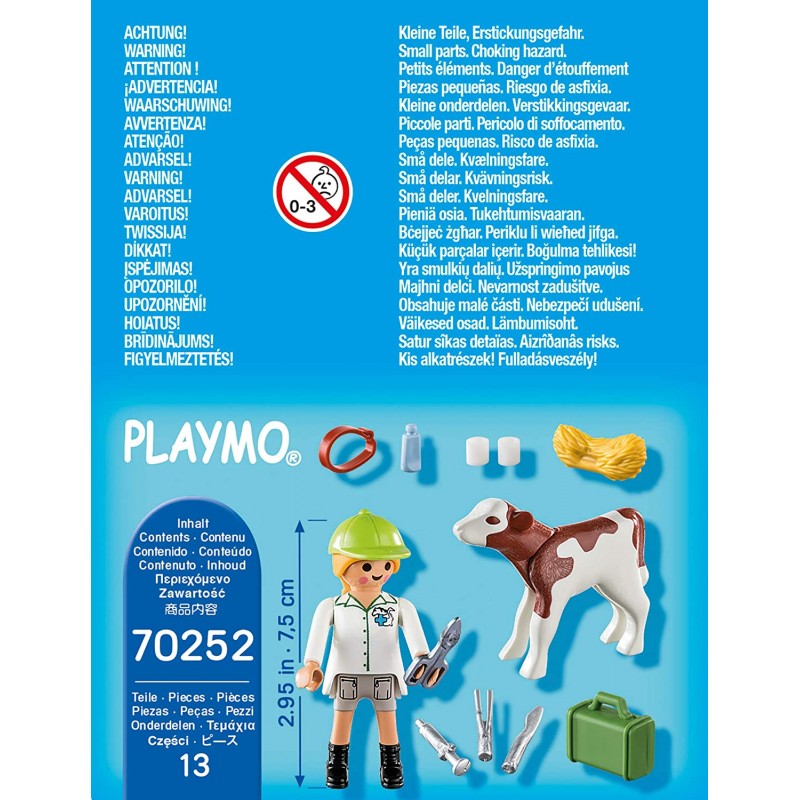 Playmobil Special Plus Vet With Calf Κτηνίατρος Με Μοσχαράκι 70252