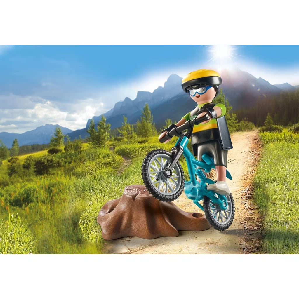 Playmobil Specialplus Ποδηλάτης Με Mountain Bike 71756
