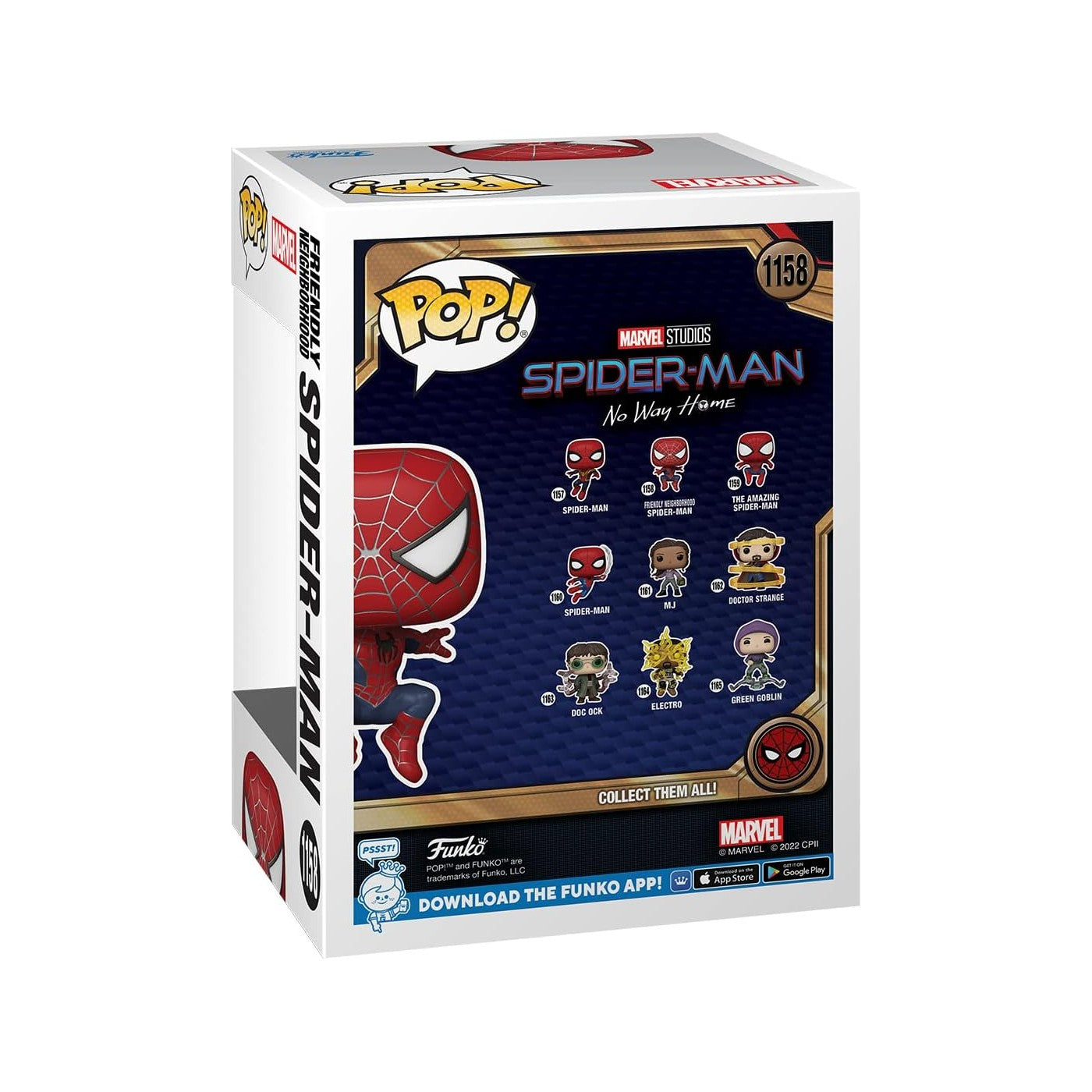 Funko Pop! Marvel Spider-Man No Way Home Spider Man Friendly Neighborhood (Leaping) 1158 Bobble-Head Φιγούρα Βινυλίο