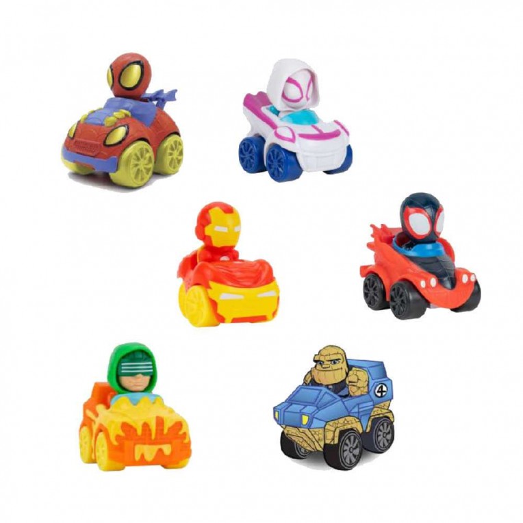 Spidey and His Amazing Friends Vehicle with Figure 5cm Spidey Blind Box Wave 4