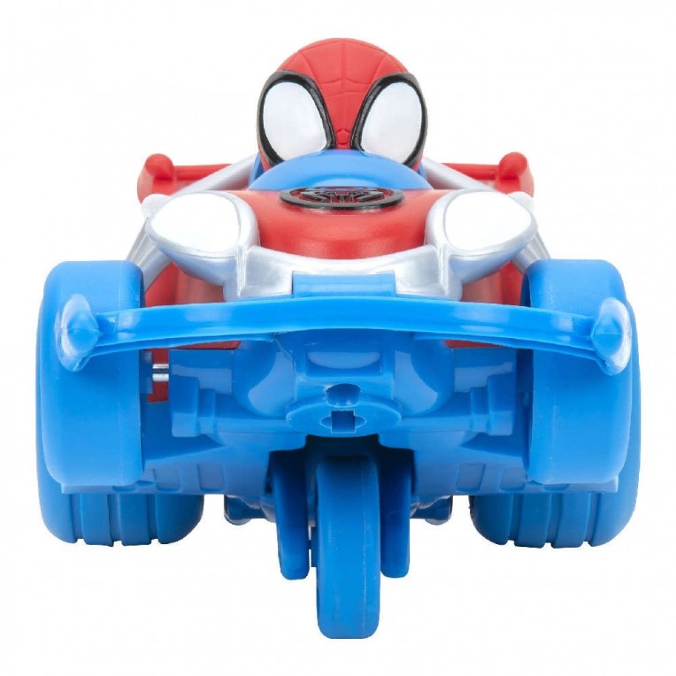 Spidey and his Amazing Friends Webbed Wheelies Pull Back Vehicle with Figure 15cm Spidey