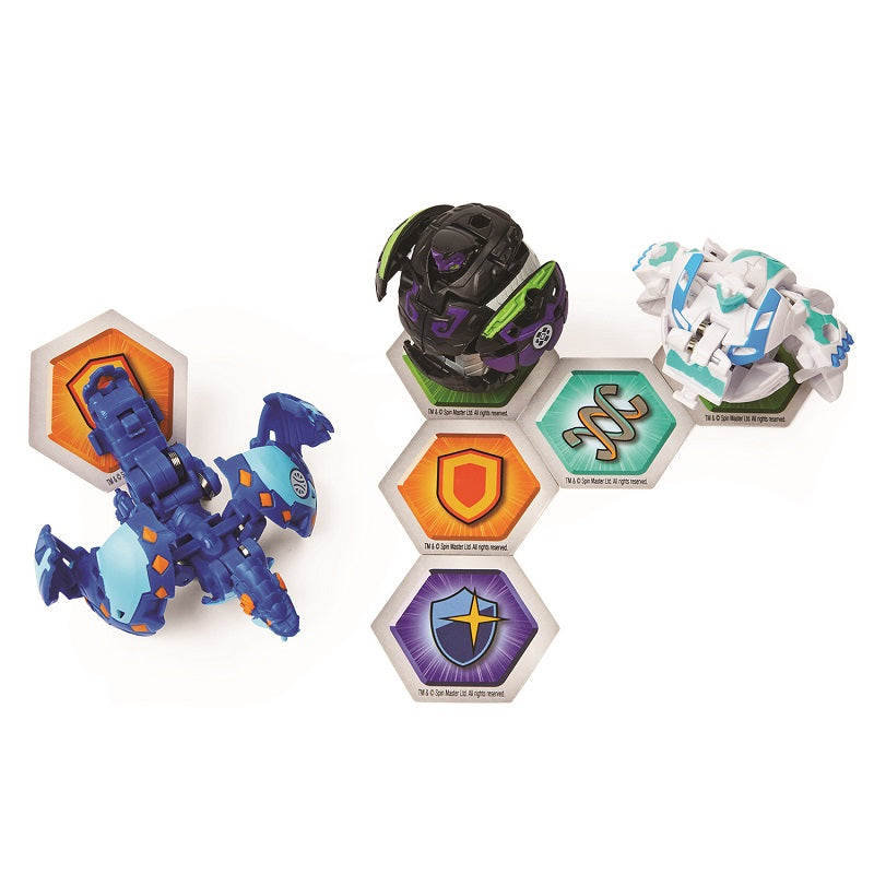 Spin Master Bakugan Geogan Rising: Serpillious Ultra, Auratoa & Ninjiton Starter Pack (20135561)